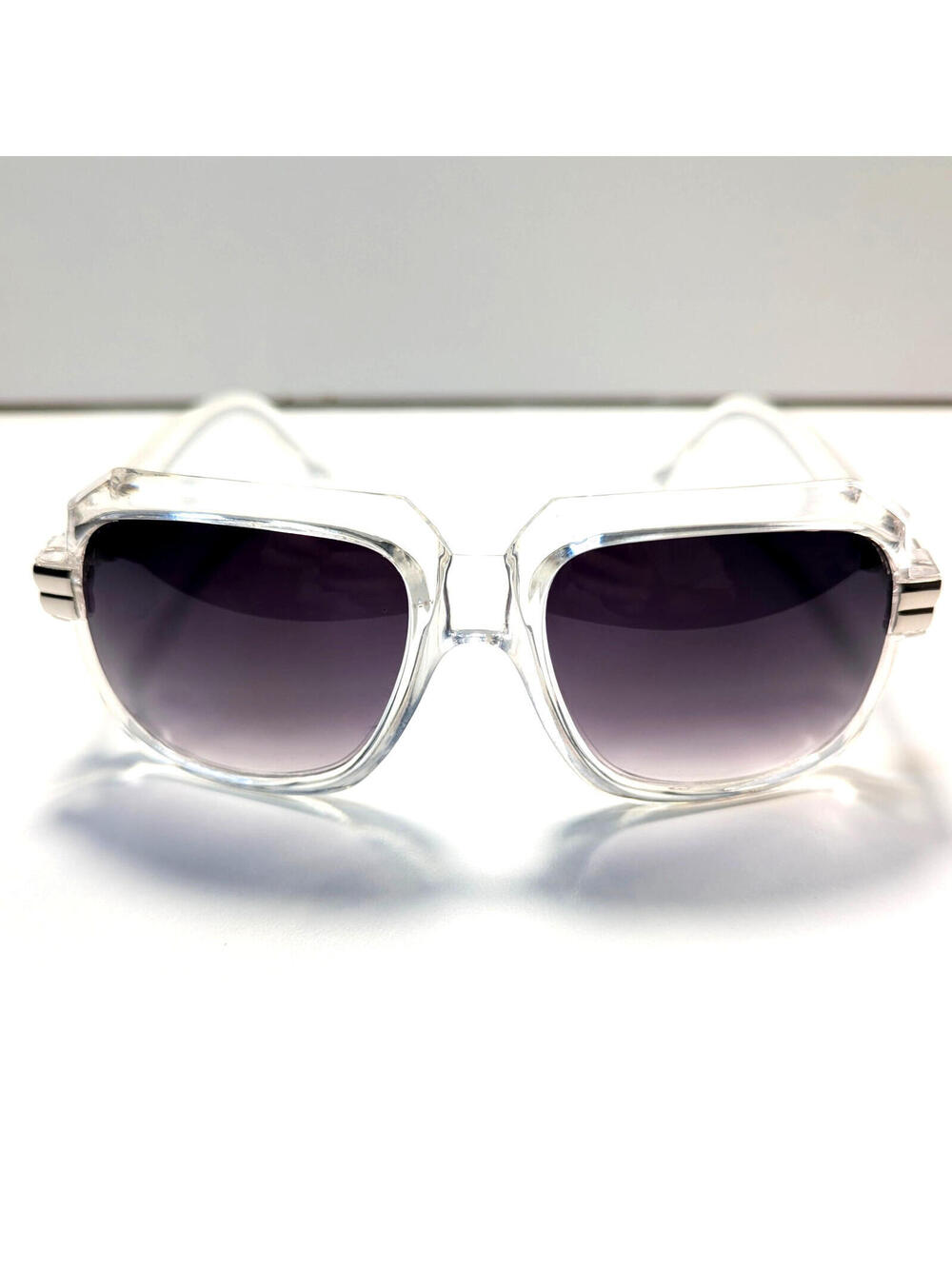 CICI  Chunky Sunglasses Clear Transparent C8395 Size: 54-18-135 Hand Polished